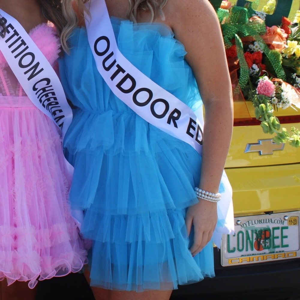 Shipwreck LTD Puffy Pom Pom Dress BRIGHT BLUE